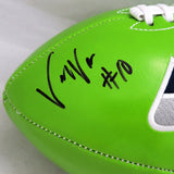 Uchenna Nwosu Autographed Seattle Seahawks Green Logo Football MCS Holo #81172
