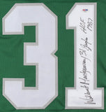Wilbert Montgomery Signed Philadelphia Eagles Jersey Inscribed HOF 1987 PSA COA