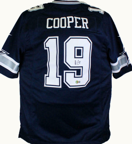 Amari Cooper Autographed Cowboys Blue Nike Game Jersey-Beckett W Hologram *Black