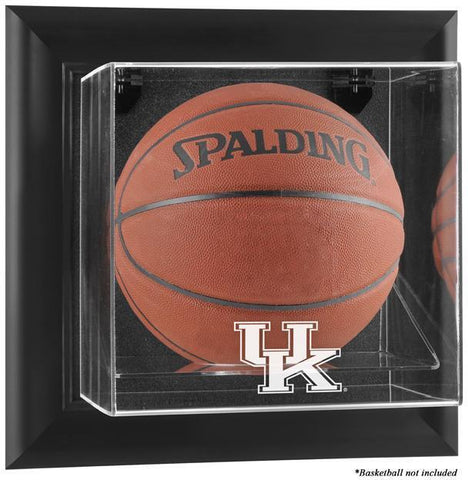 Kentucky Wildcats Black Framed Wall-Mountable Basketball Display Case