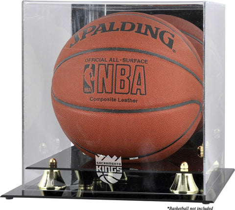 Sacramento Kings Golden Classic Team Logo Basketball Display Case-Fanatics