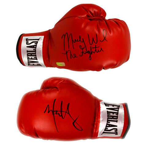 Mark Wahlberg and Micky Ward Autographed The Fighter Everlast Boxing Glove Set