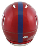 Giants Michael Strahan Signed Flash Full Size Speed Proline Helmet BAS Witnessed