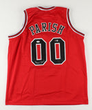 Robert Parish Signed Chicago Bulls Red Jersey (PSA COA) Member 1997 World Champs