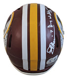 Washington SB QBs (3) Signed Signed Speed Mini Helmet Autographed BAS Witnessed