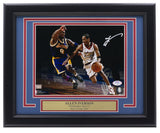 Allen Iverson Signed Framed 8x10 76ers Basketball Photo vs Kobe Bryant PSA ITP