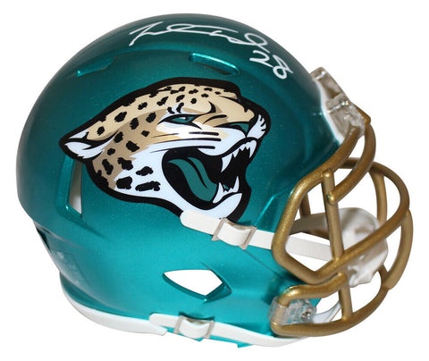 Fred Taylor Autographed Jacksonville Jaguars Flash Mini Helmet Beckett 35594
