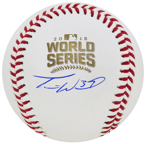 Travis Wood Signed Rawlings Official 2016 World Series Baseball - (SCHWARTZ COA)