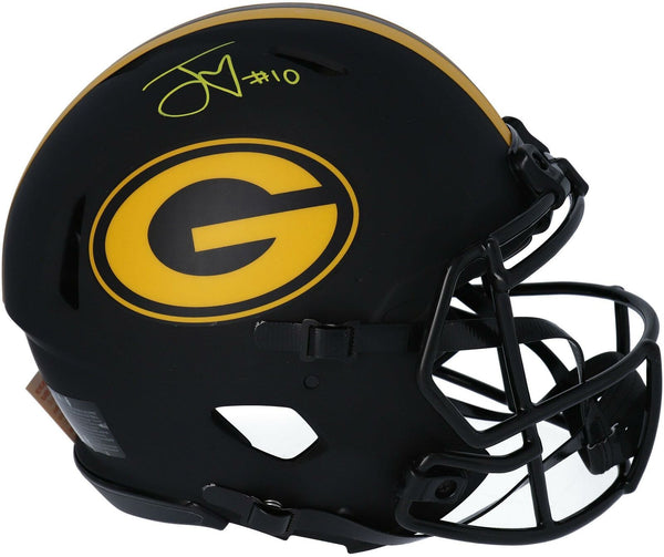 Jordan Love Green Bay Packers Signed Eclipse Alternate Speed Authentic Helmet