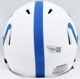 Peyton Manning Autographed Colts Lunar Speed Mini Helmet-Fanatics *Blue