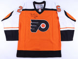 Brian Propp 2xSigned Flyers CCM Style Jersey w/ Multiple Inscriptions (Beckett)