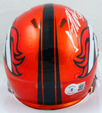 Von Miller Autographed Denver Broncos Flash Speed Mini Helmet-Beckett W Hologram