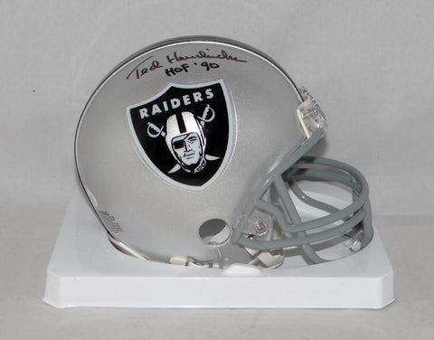 Ted Hendricks Autographed Oakland Raiders Mini Helmet W/ HOF- JSA W *Black