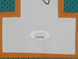 Dan Marino Signed Framed Custom Teal Pro Style Football Jersey JSA ITP