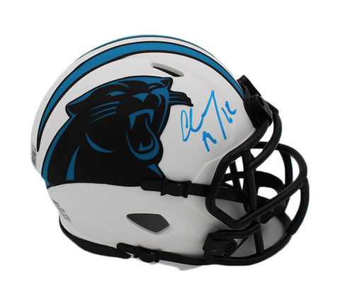 Christian McCaffrey Signed Carolina Panthers Speed Lunar NFL Mini Helmet