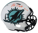 Dolphins Mike Gesicki "Fins Up!" Signed Lunar Full Size Speed Rep Helmet BAS Wit