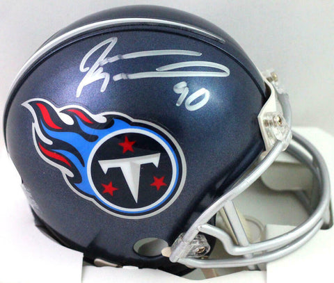 Jevon Kearse Autographed Tennessee Titans Mini Helmet - JSA W Auth *SILVER