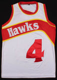 Spud Webb Signed Atlanta Hawks Jersey (PSA COA) 1986 Slam Dunk Champion