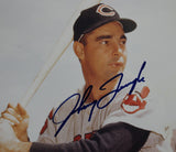 Johnny Temple Autographed Cleveland Indians Matted 8x10 Photo BAS 13255