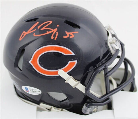 Lance Briggs Signed Chicago Bears Speed Mini Helmet (JSA COA) 7xPro Bowl L.B.