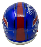 Jim Kelly Signed Buffalo Bills Mini Speed Replica Flash Helmet BAS ITP