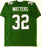 Ricky Watters Autographed Green Pro Style Jersey- Beckett Authenticated *2