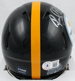 Rocky Bleier Autographed Steelers Speed Mini Helmet w/4x SB Champs-BeckettW Holo