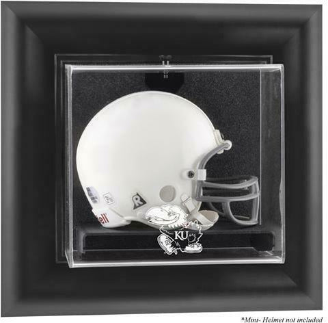 Kansas Jayhawks Black Framed Wall-Mountable Mini Helmet Display Case - Fanatics