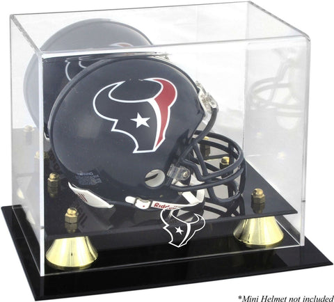 Houston Texans Golden Classic Mini Helmet Display Case - Fanatics