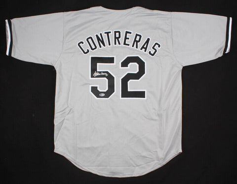 Jose Contreras Signed Chicago White Sox Gray Road Jersey (Beckett COA)