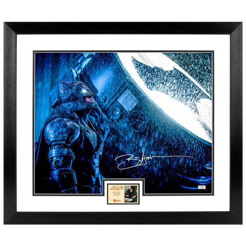 Ben Affleck Autographed Batman vs Superman Bat Signal 16x20 Framed Photo