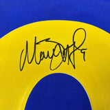 Framed Autographed Matthew Stafford 33x42 Rams Authentic Jersey Fanatics COA