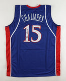 Mario Chalmers Signed Kansas Jayhawks Jersey (JSA COA) 2008 NCAA National Champs