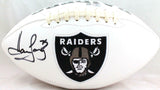 Howie Long Autographed Oakland Raiders Logo Football-Beckett W Hologram *Black