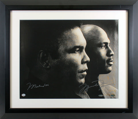 Michael Jordan & Muhammad Ali Signed 16x20 Framed Photo LE #24/50 UDA & BAS