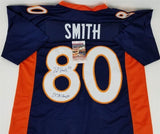 Rod Smith "2x SB Champs" Signed Denver Broncos Custom Blue Jersey (JSA COA)
