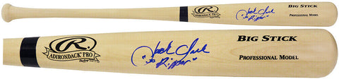 Jack Clark Signed Rawlings Big Stick Blonde Baseball Bat w/Ripper (SCHWARTZ COA)
