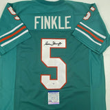 Autographed/Signed SEAN YOUNG Ray Finkle Ace Ventura Miami Teal Jersey PSA COA