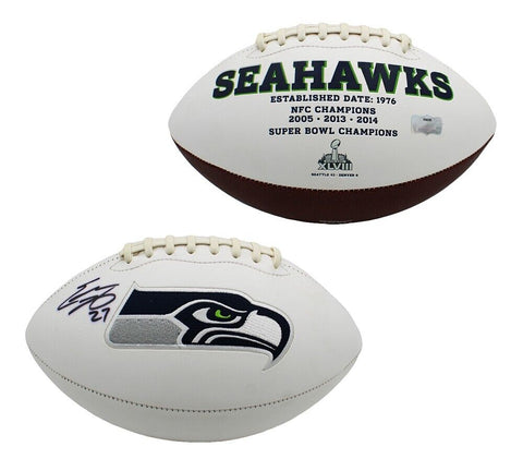 Eddie Lacy Signed Seattle Seahawks Embroidered NFL Football