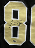 Jarvis Landry Autographed/Signed Pro Style Black XL Jersey Beckett 38038