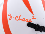 Ja'Marr Chase Signed Cincinnati Bengals Lunar F/S Speed Authentic Helmet - PSA