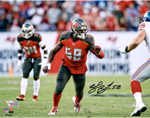 Shaquil Barrett Tampa Bay Buccaneers Signed 8x10 At The Line Photo