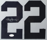 Roger Clemens Signed New York Yankees 35x43 Custom Framed Jersey (JSA COA)