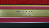 49ERS JOE MONTANA AUTOGRAPHED SIGNED FRAMED RED JERSEY TRISTAR 185074