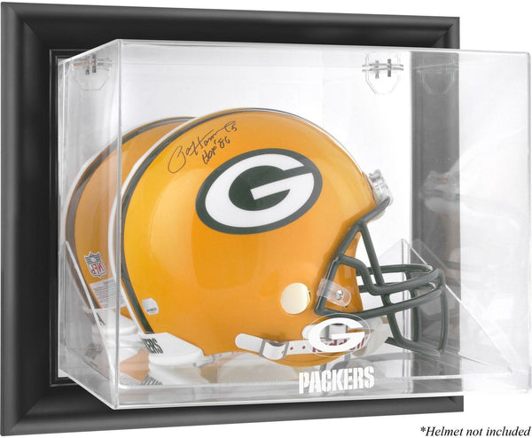 Green Bay Packers Black Framed Wall-Mounted Helmet Display - Fanatics