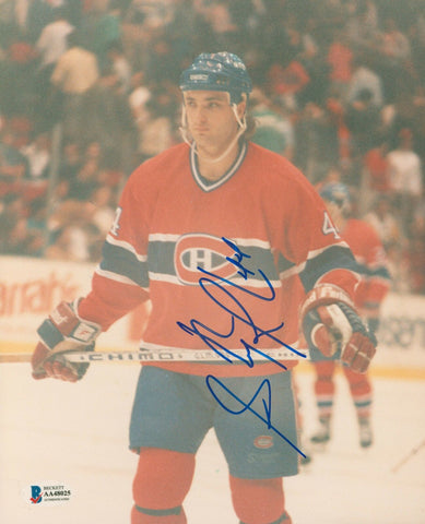 Canadiens Stephane Richer Authentic Signed 8x10 Photo Autographed BAS #AA48025