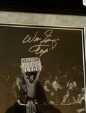 Walt Frazier Signed Autographed Photograph Framed to 17x23 JSA