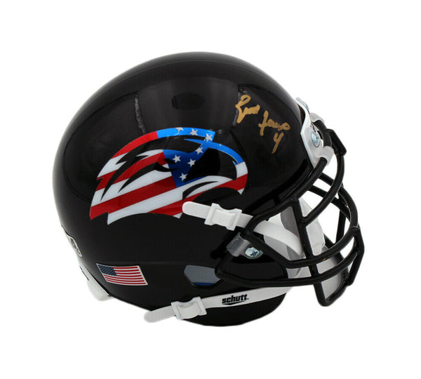 Brett Favre Signed Southern Mississippi Golden Schutt Patriotic NCAA Mini Helmet