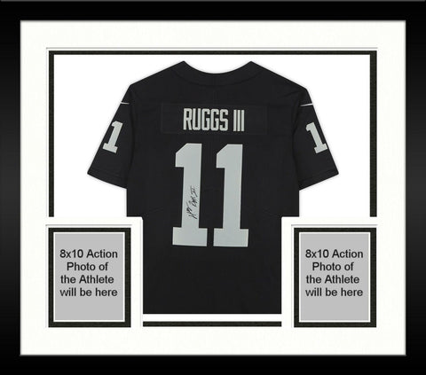 Framed Henry Ruggs III Las Vegas Raiders Autographed Black Nike Limited Jersey