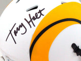 Torry Holt Autographed St. Louis Rams Lunar Speed Mini Helmet- Beckett W *Black